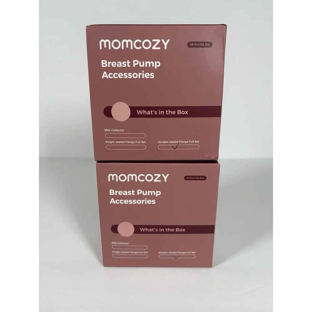Momcozy S12 Pro S9 Pro Replacement Parts Double Sealed Flange Set Lot of 2